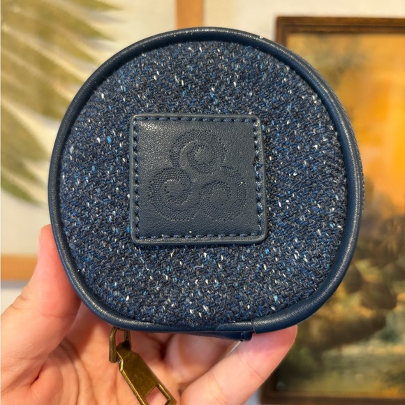 Aran Woollen Mills Handbags - Aran Woollen Mills Blue Tweed Coin Purse 100% Wool Made in Ireland